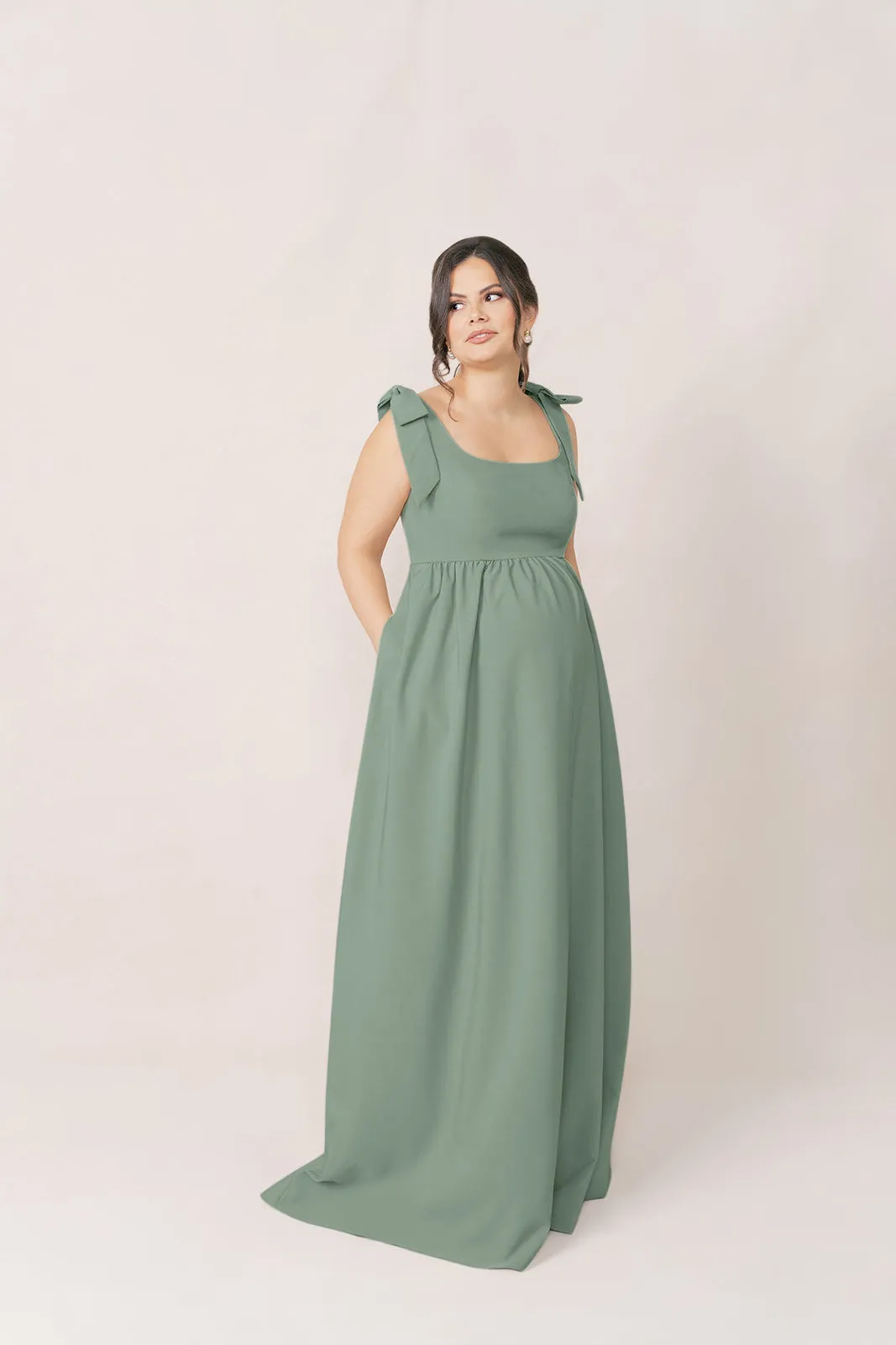 Maternity Bowie Crepe Dress | Made To Order