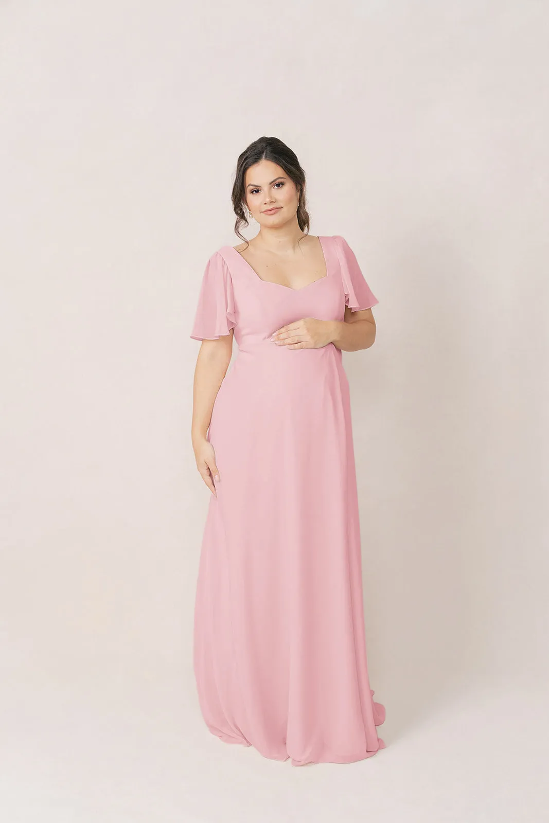 Maternity Madeline Convertible Chiffon Dress | Made To Order