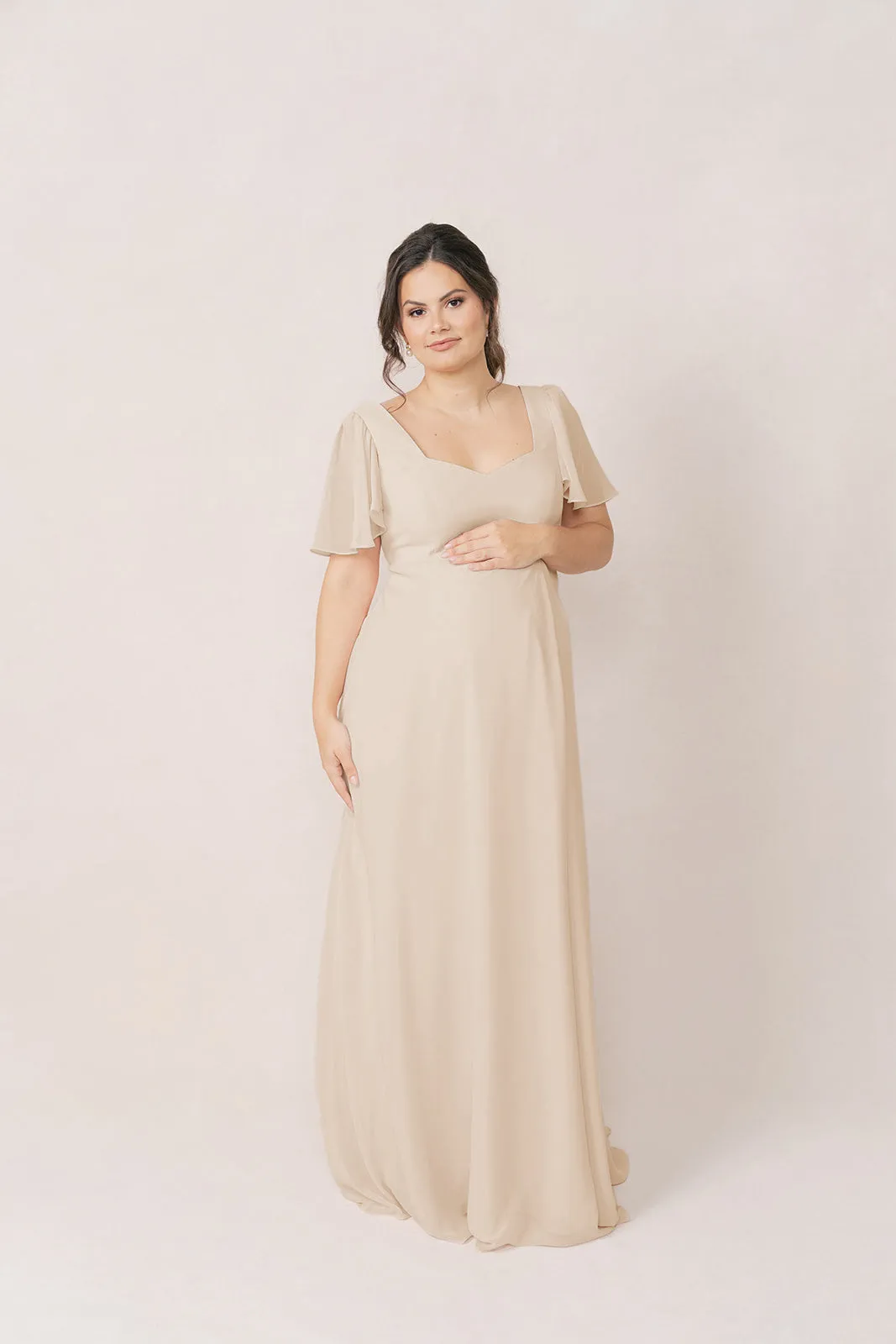Maternity Madeline Convertible Chiffon Dress | Made To Order
